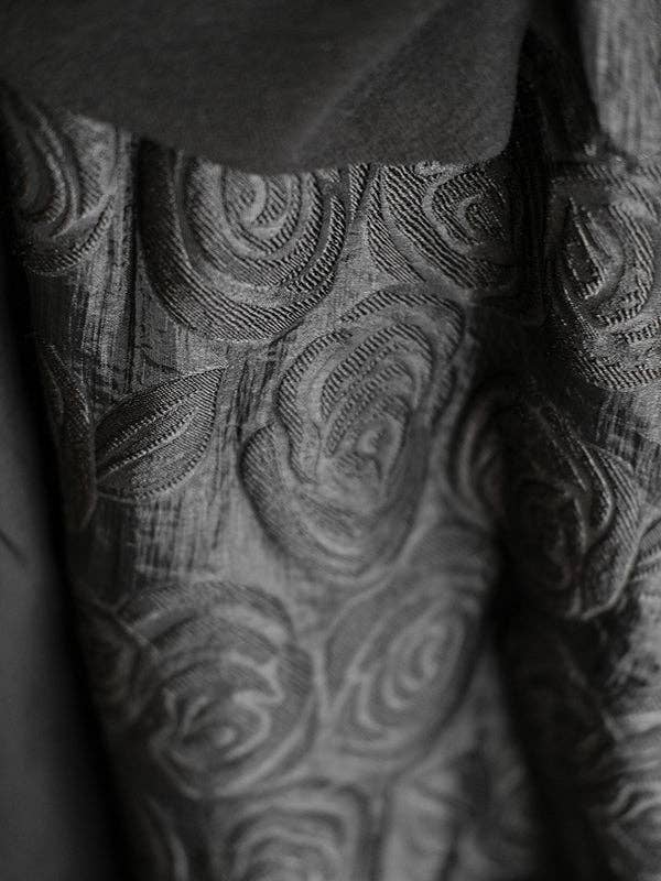 Double Layered Elasticity Jacquard Solid Color Split-Joint A-Line Loose Skirts Bottoms
