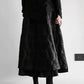 Double Layered Elasticity Jacquard Solid Color Split-Joint A-Line Loose Skirts Bottoms