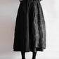 Double Layered Elasticity Jacquard Solid Color Split-Joint A-Line Loose Skirts Bottoms