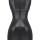 Emerald Black Vegan Leather Dress