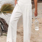 Cotton Linen Pockets Long Trousers