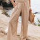 Cotton Linen Pockets Long Trousers