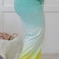 Zenana Hello Summer Full Size Run Ombre Wide Leg Sweat Pants