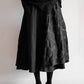 Double Layered Elasticity Jacquard Solid Color Split-Joint A-Line Loose Skirts Bottoms