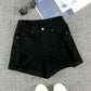 Distressed Cuffed Denim Shorts