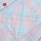 Plaid Button-Up Dropped Shoulder Shirt