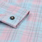 Plaid Button-Up Dropped Shoulder Shirt