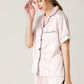 Lapel Collar Shirt and Shorts Lounge Set