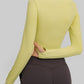 Cut Out Front Crop Yoga Tee
