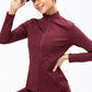 Zip Up Mock Neck Athletic Top
