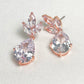 Zirconia Stone Drop Earrings