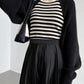 Touka Knitted Shrug Scarf - Black