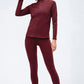 Zip Up Mock Neck Athletic Top