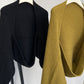 Touka Knitted Shrug Scarf - Black