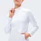 Zip Up Mock Neck Athletic Top