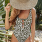 Leopard Print Cutout Lined One-Piece Swimsuit