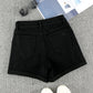 Distressed Cuffed Denim Shorts