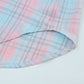 Plaid Button-Up Dropped Shoulder Shirt