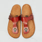MMShoes Drift Away T-Strap Flip-Flop in Red