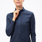 Zip Up Mock Neck Athletic Top