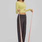 Cut Out Front Crop Yoga Tee
