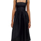 Square Neck Wide Strap Midi Dress