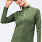 Zip Up Mock Neck Athletic Top