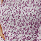 Smocked Floral Square Neck Balloon Sleeve Dress